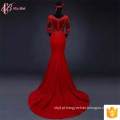 Alibaba Wholesale Red Lace Applique 100% algodão African Design Dresses